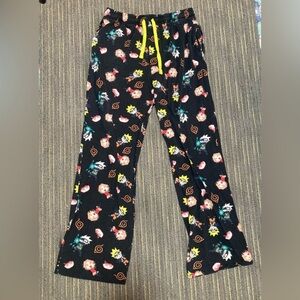 Naruto Mens Black Graphic Sweatpants